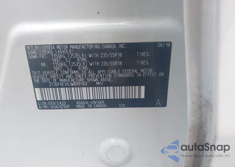 2018 Toyota Rav4 Limited from USA, damaged, VIN 2T3DFREVXJW809169